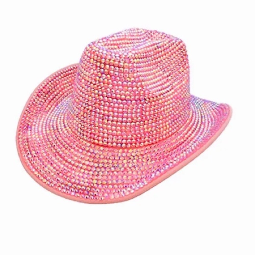 Pink Rhinestone Cowgirl Hat